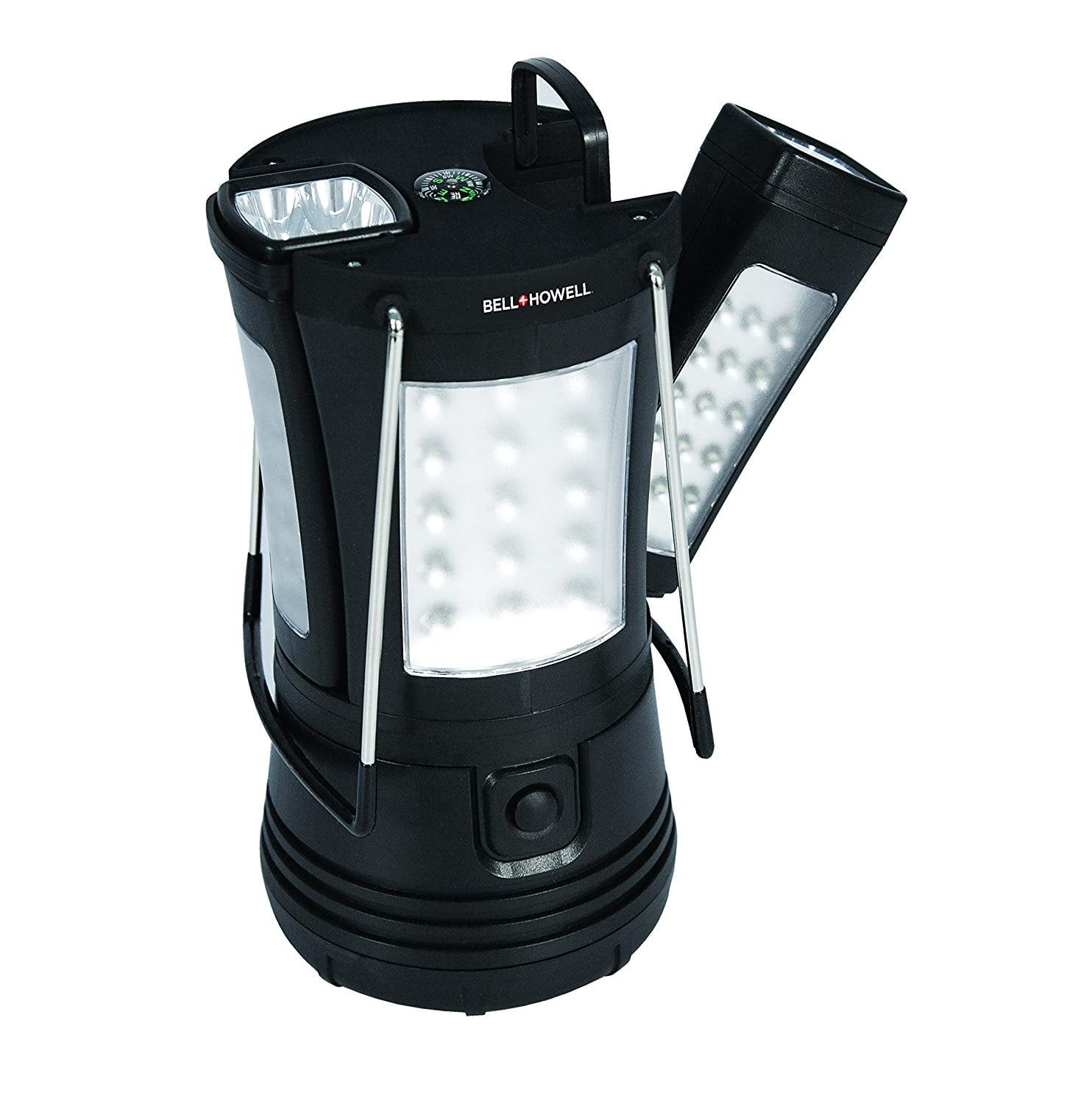 Bell + Howell Super Torch Lantern with 2 Flashlights, Black, 7