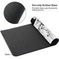 thumbnail image 4 of Black White Japanese Mouse Pad 35.4 X 15.7 Inch XXL Cherry Blossom Death Life Full Desk Mousepad Extended Large Non-Slip Rubber Base Big Keyboard Mat with Stitched Edges for Gaming and Office, 4 of 6