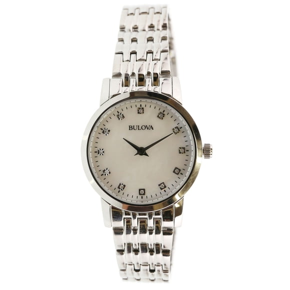 Bulova Women's Diamond Gallery 96P175 Silver Stainless-Steel Quartz Dress Watch