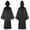 Black, variant on Ladies Maxi Dresses Men's Women's Cosplay Cloak Robe Halloween Costume Long Sleeve Hooded Cape 3XL