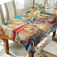 thumbnail image 5 of 60x108 Inch Tablecloth Polyester Square Tablecloth for Home Kitchen Dinner Decor Street Scene, 5 of 9
