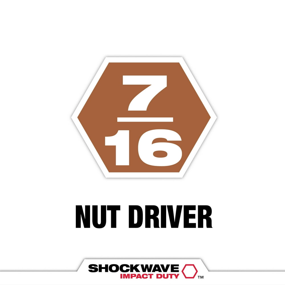 Milwaukee Tool SHOCKWAVE 1-7/8" Magnetic Nutdriver 7/16" (10 Pk)