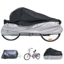 MOPHOTO Bike Cover Adult Tricycle Cover for Outdoor Bicycle Storage, Heavy Duty Waterproof Cover for Tricycle Trike Bikes, 75"Lx30"Wx44"H