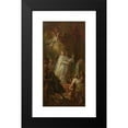 thumbnail image 2 of Johann Georg Baumgartner 9x14 Black Modern Framed Museum Art Print Titled - Sacrament Miracle; a Priest Sells a Heretic with the Leader of the Sacred Sacred from the Altar (Around 1750-1770), 2 of 5