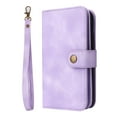 thumbnail image 1 of ELEHOLD for iPhone 11 Pro Max Flip Leather Wallet Case with Card Holders Kickstand Magnetic Clasp Lanyard Crossbody Shoulder Strap Shockproof Protective Case,Purple, 1 of 7