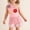 Pink, variant on qelini Sleeveless Top and Shorts Set Girls 0-3Years 3D Floral Ribbed Knit Summer 2 Piece Outfit Summer Sets