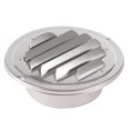 thumbnail image 1 of Rejilla De Ventilación De Acero Inoxidable De 80/100 Mm Rejilla De Escape Redonda Con Brida Methold HA024590-02, 1 of 6