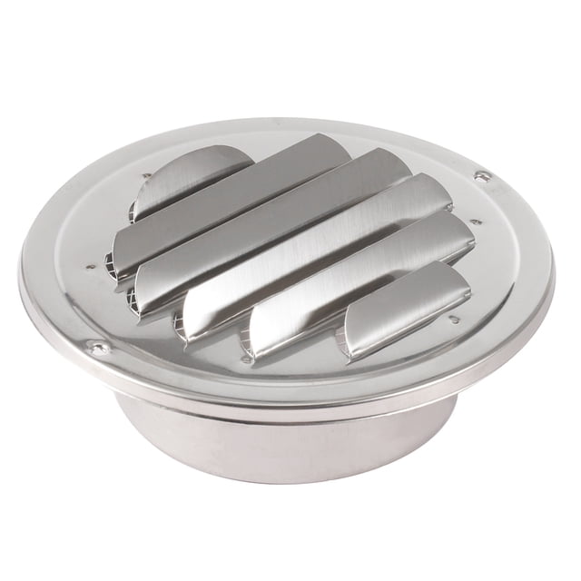 Rejilla De Ventilación De Acero Inoxidable De 80/100 Mm Rejilla De Escape Redonda Con Brida Methold HA024590-02