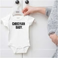 thumbnail image 5 of Christian Baby Baptism Christening Romper Boys or Girls Infant Baby Brisco Brands NB, 5 of 6