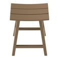 thumbnail image 5 of GARDEN 24" Inches Adirondack Plastic Outdoor Bar Stools for Patio, Weathered Wood, 5 of 6