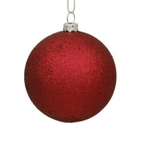 Vickerman 12" Wine Glitter Ball Ornament