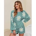 thumbnail image 5 of Ekouaer Knit Pajamas Set for Women Lounge Wear Sets Long Sleeve Sweatsuit Matching 2 Piece Outfits Casual Sweater Sets, 5 of 6