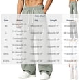thumbnail image 3 of Mens Wide Leg Baggy Hiking Pants, Elastic Drawstring Waist Ruched Loose Fit Long Trousers Side Zipper Pockets Lightweight Outdoor Walking Fishing Casual Pants Size 4XL Gray, 3 of 9