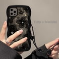 thumbnail image 1 of Funda de teléfono de flores negras transparentes para Samsung S23ULTRA, S22, S21, S20FE, S20, A14, A53, A50, A32, A13, A21S, A31, A23, A11, A04, A03S Fivean unisex, 1 of 2