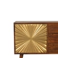thumbnail image 3 of Artisan Furniture Solid Wood Manila Gold Sideboard, 3 of 9