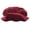#0232-Red, variant on Men's Medieval Peasant Hat with Feather LARP Renaissance Costume Accessory Brown Free Size Gift