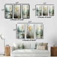 thumbnail image 4 of Designart "Birch Woods Ethereal gracefulness VI" Floral Framed Wall Art Set Of 3 - Green Tree Birch Frame Gallery Wall Set For Home Decor, 4 of 7