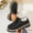 #109-Black, variant on Women's Vintage Lace-Up Loafers with Faux Suede & Comfort Sole, Mid-Heel Casual Shoes for Outdoor/Streetwear in Black/Red/Green/Beige/Brown/Blue