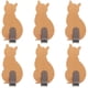 thumbnail image 5 of 6 ganchos autoadhesivos para toallas, ropa, decorativos con forma de gato, de acero inoxidable, para baño y cocina, 5 of 7