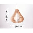 thumbnail image 3 of Wooden lamp shade,Hanging lamp shade,Decorative lamp shade,Lamp shade,Wood lamp shade,Wood pendant light shade,Chandelier lighting wood, 3 of 5