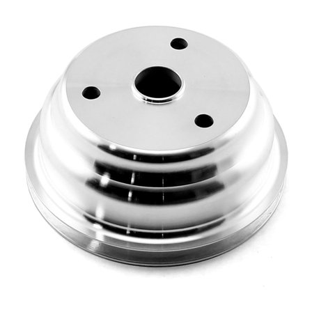 Speedmaster PCE239.1009 Compatible with Chevy SBC 350 Billet Aluminum Long Water Pump Lwp 1 Groove Crank Pulley