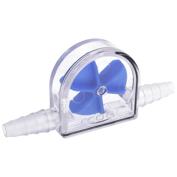 Alphacool Eisfluegel Flow Indicator, Blue Fins, Clear Body