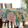 thumbnail image 4 of Yayeee Tablecloths for Rectangular Tables 54 x 54 inch Party Table Cover, Floral Pattern, 4 of 6