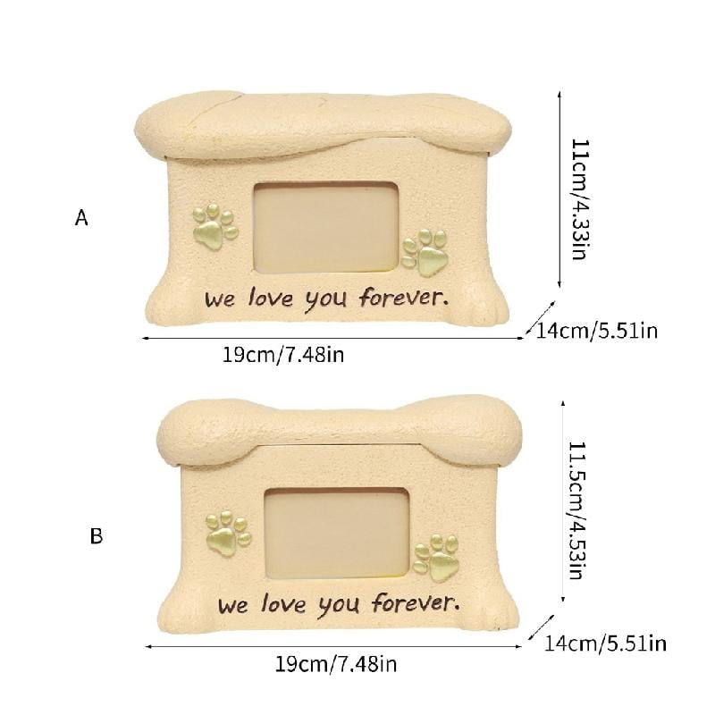 ZPAQI Dog Funeral Cremation Urn for Ashes Pet Wood Memorial Urns for Funeral
