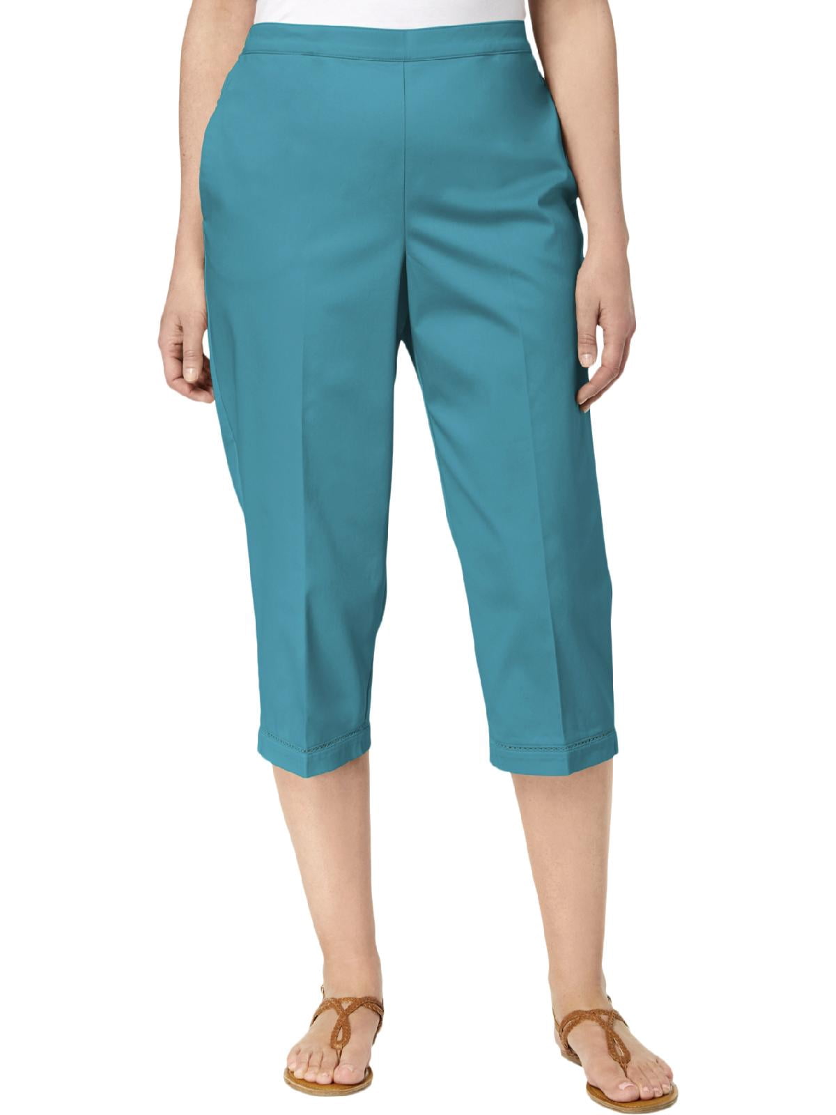 Alfred Dunner Womens Petites Flat Front 