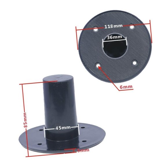 lanema Heavy Duty Metal Speaker Stand Top Hat Bracket For Home Theater DJ Studio Mount
