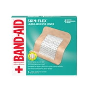 Band-Aid Brand Skin-Flex Adhesive Flexible Wound Covers, Large, 6 Ct