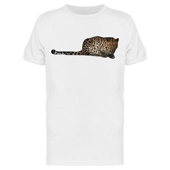 Leopard With Long Tail T-Shirt Men -Image by Shutterstock, Male Large