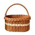 thumbnail image 3 of Cesta de picnic con maceta, asa de transporte, cesta de almacenamiento, cesta de picnic tejida estilo B, 3 of 7