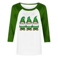 thumbnail image 5 of BEFOKA T Shirts For Women 3/4 Long Sleeve St Patricks Day Crewneck Sweatshirt Irish Shamrock Printed Pullover Sweatshirt Womens Tops Dressy Casual Ladies Tops And Blouses Green Graphic Tops & T-Shi, 5 of 5