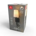 thumbnail image 2 of Globe Electric 91009486 D'angelo 1 Light 21" Tall Hardwired Or Plug-In Wall Sconce - Black, 2 of 7