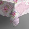 thumbnail image 5 of Pioneer Flower Floral Print Pattern Square Tablecloth, Waterproof Wipeable Spillproof Washable Table Cover for Home Kitchen Party Decor, 52"x52", 5 of 6