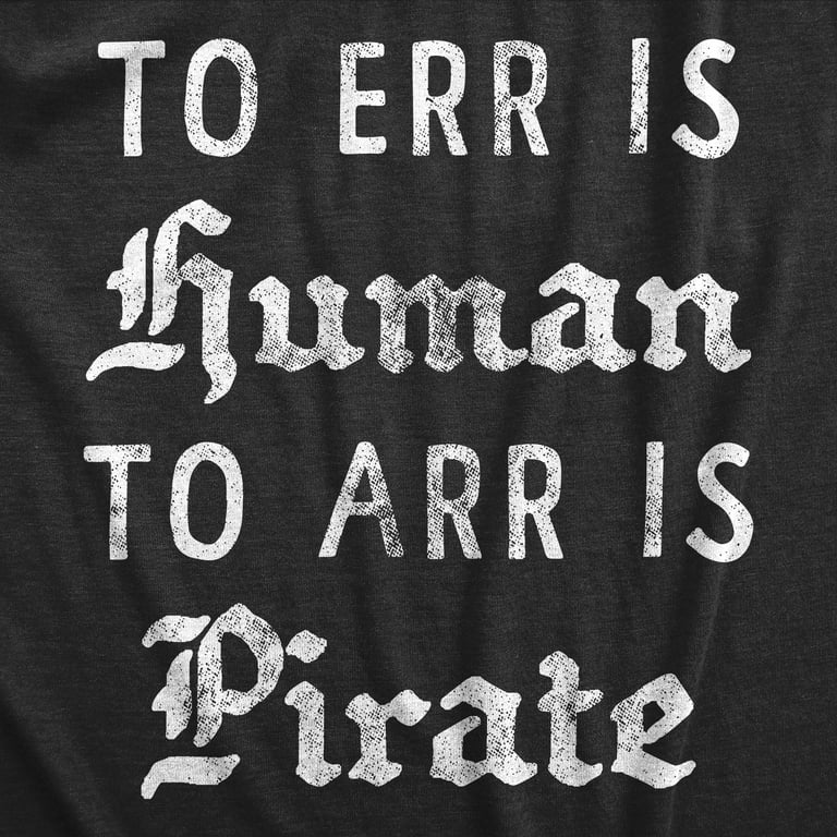 Womens Rated Arrrr! Pirate Tee Shirt
