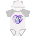 thumbnail image 3 of Inktastic Jesus Loves Me Boys or Girls Baby Bodysuit, 3 of 5