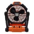 thumbnail image 2 of Ventilador portátil de Camping Zulema con lámpara LED y batería recargable 15000 mAh 27x21,3x35,8 cm, 2 of 8