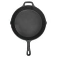 Cast Iron Skillet Quick Uniform Heating Nonstick Wide Application Cast Iron Pan for Oven Stove
