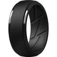 thumbnail image 1 of YWC-Men's Silicone Rings 10mm Wide 2.5mm Thick Rubber Bands, Breathable, Variety Multipack 1-10, 1 of 4