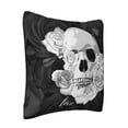 thumbnail image 2 of ZICANCN Romantic Love Skeleton Print Throw Pillow Covers, Bed Couch Sofa Knit Decorative Pillow Covers for Living Room Farmhouse, 24"x24", 2 of 8
