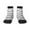 3 Black, variant on Black Squirrel Pattern Quarter Crew Socks,Toe Seamed Ankle Socks,Cotton Cushioned Breathable Athletic Crew Sports Socks