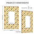 thumbnail image 3 of KLL Tropical Fruits Pattern Electrical Outlet Covers, 3" x 5" 1 Pack Electric Receptacle Plug Covers for Decorator Receptacle Outlet & Switch-Style U, 3 of 6