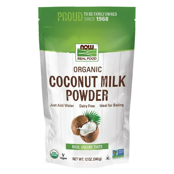 NOW Foods - Poudre de lait de coco biologique NOW Real Food - 12