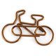 thumbnail image 4 of Clips de papel con forma de bicicleta de Metal para 20 piezas, marcapáginas de Color café, Clip de papelería para oficina y escuela esquí esquí Gafas de esquí, 4 of 5