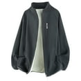 thumbnail image 1 of Ceisia Men's Fleece-Lined Stand Collar Jacket | Relaxed Full-Zip Warm Casual Coat Gift, 1 of 8