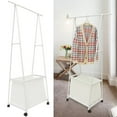 thumbnail image 4 of QUTETN Coat Rack Wheels Garment Rack Drying Clothes Stand Clothes Rack for Display, 4 of 8