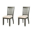 thumbnail image 4 of Picket House Furnishings Chaise d'Appoint Stanford en Frêne Foncé (Lot de 2), 4 of 6