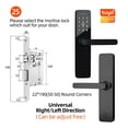 thumbnail image 2 of Door Lock, Biometric Finrprint Door Locks Smart Lock Tuya App Remote Unlocking Keyless Lock Digital Electronic Door Lock ,Easy to Install, 2 of 7